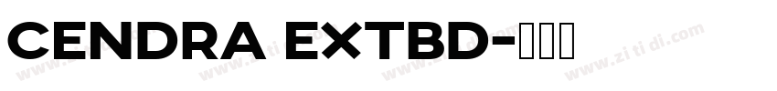 Cendra ExtBd字体转换